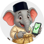 Maskot aplikasi mudah alih AmanahKredit